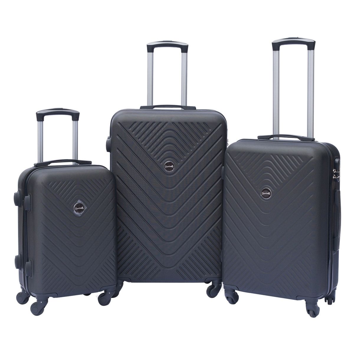 DANICOLLE - Pack Maleta ABS Negro DANICOLLE