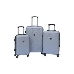 DANICOLLE - Pack Maleta ABS Gris