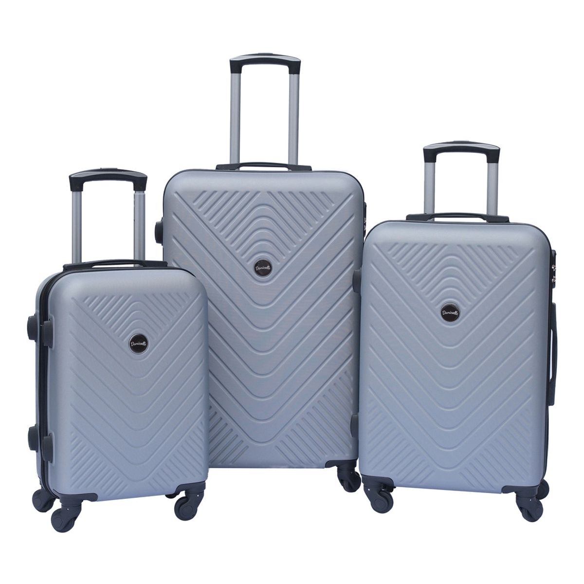 DANICOLLE - Pack Maleta ABS Gris DANICOLLE