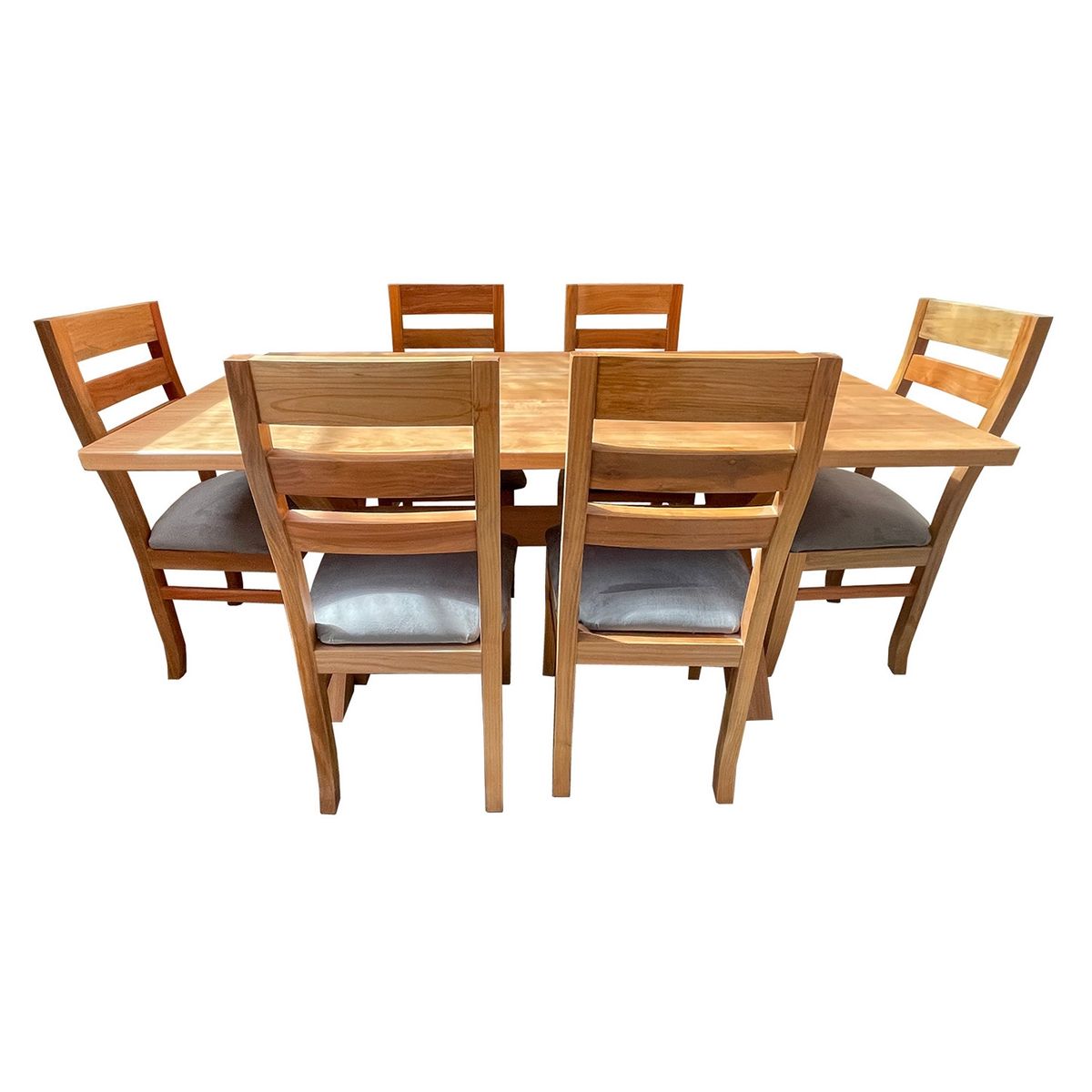 MUEBLES NATIVA - Comedor Cruz 100x180 koke Gris