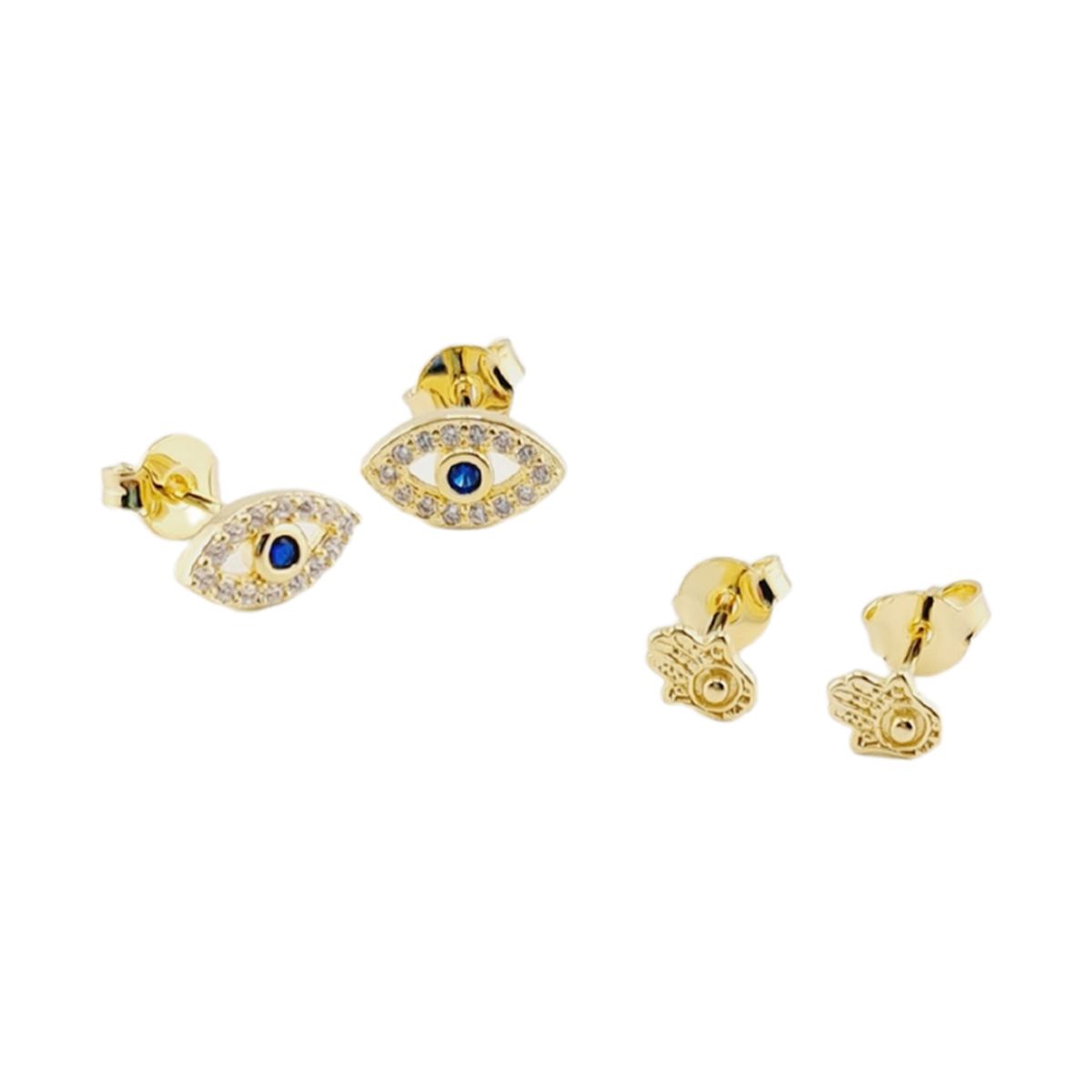 JOYAS MONTERO - Pack  Aros Paz Gold Baño de Oro 24K
