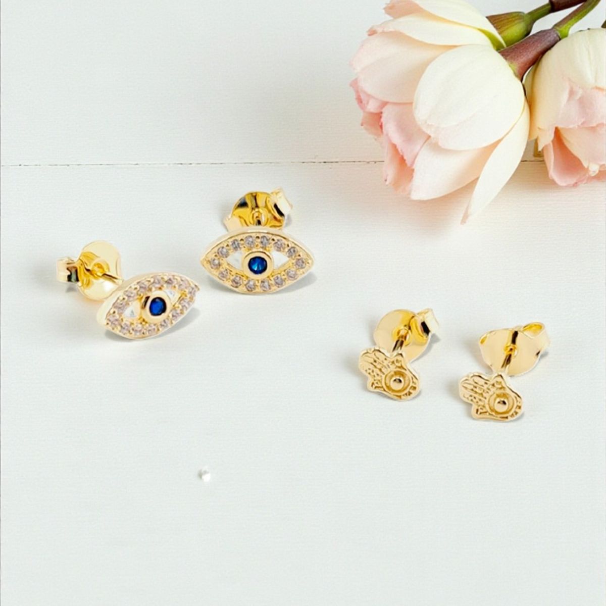 JOYAS MONTERO - Pack  Aros Paz Gold Baño de Oro 24K