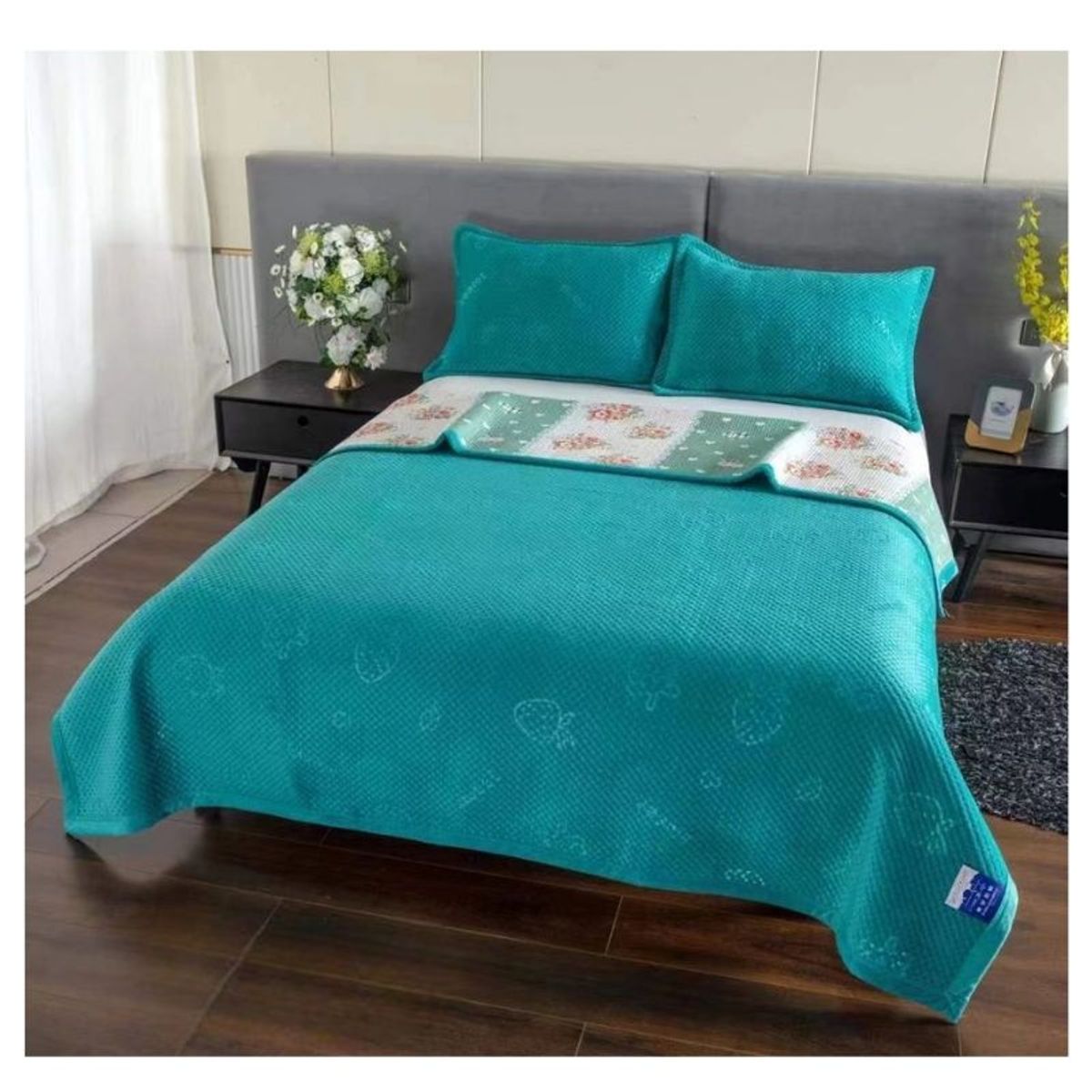 GENERICO - Cubrecama Microplush 2 Plazas 250x230cm