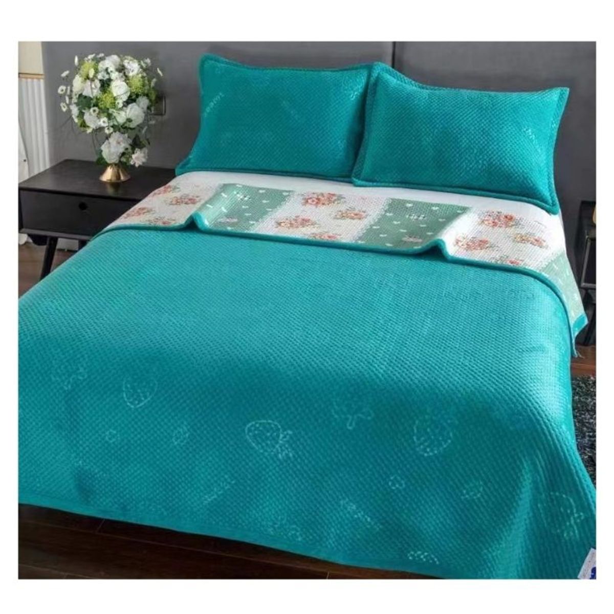 GENERICO - Cubrecama Microplush 2 Plazas 250x230cm