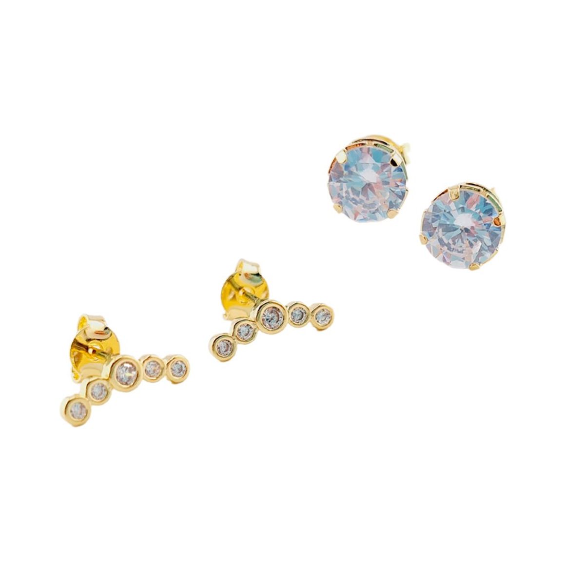 JOYAS MONTERO - Pack  Aros Tania Gold Baño de Oro 24K