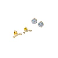 Pack Aros Tania Gold Baño de Oro 24K