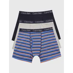 CALVIN KLEIN - Pack 3 Bóxers Niño Azul