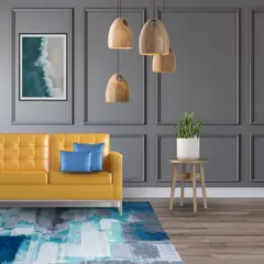 CLEMS CORTINAS - Alfombra Diseño Estambul Para Living 200x220 Clems