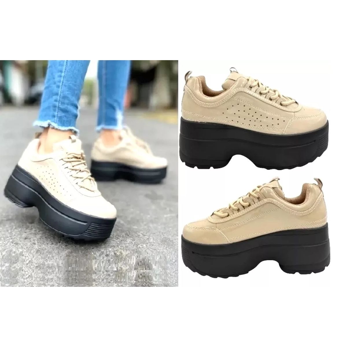 DINASTELLA - Zapatilla Charol Sintético Skya Colors