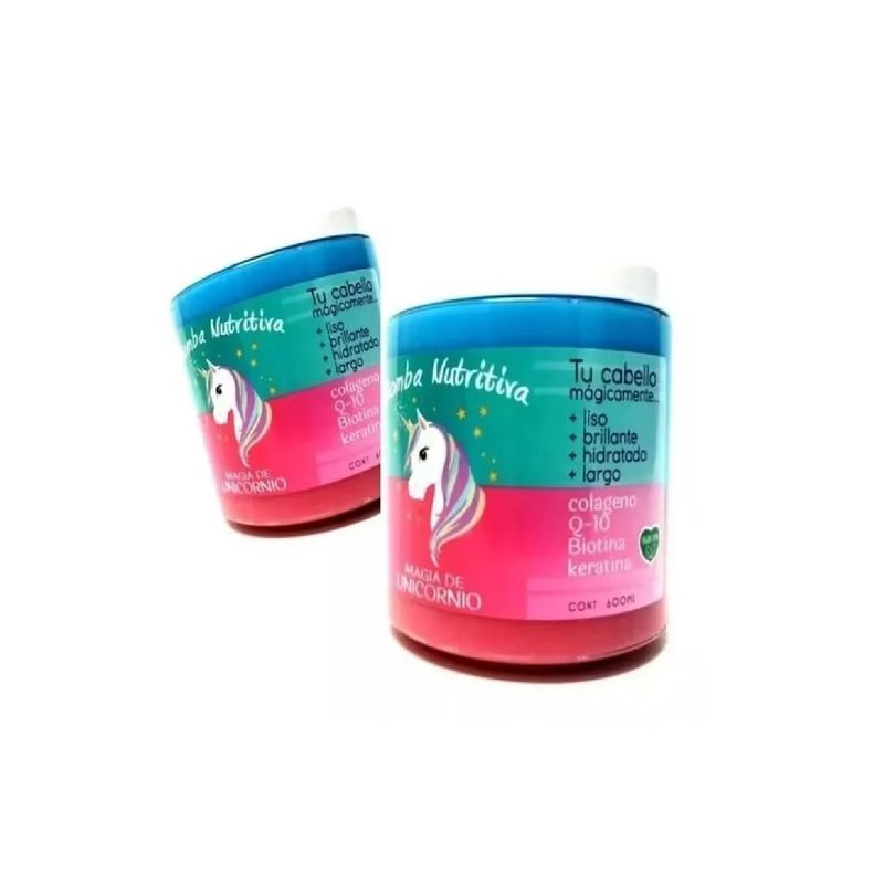 GENERICO - Set 2 Bomba Nutritiva Magia De Unicornio 650 ml