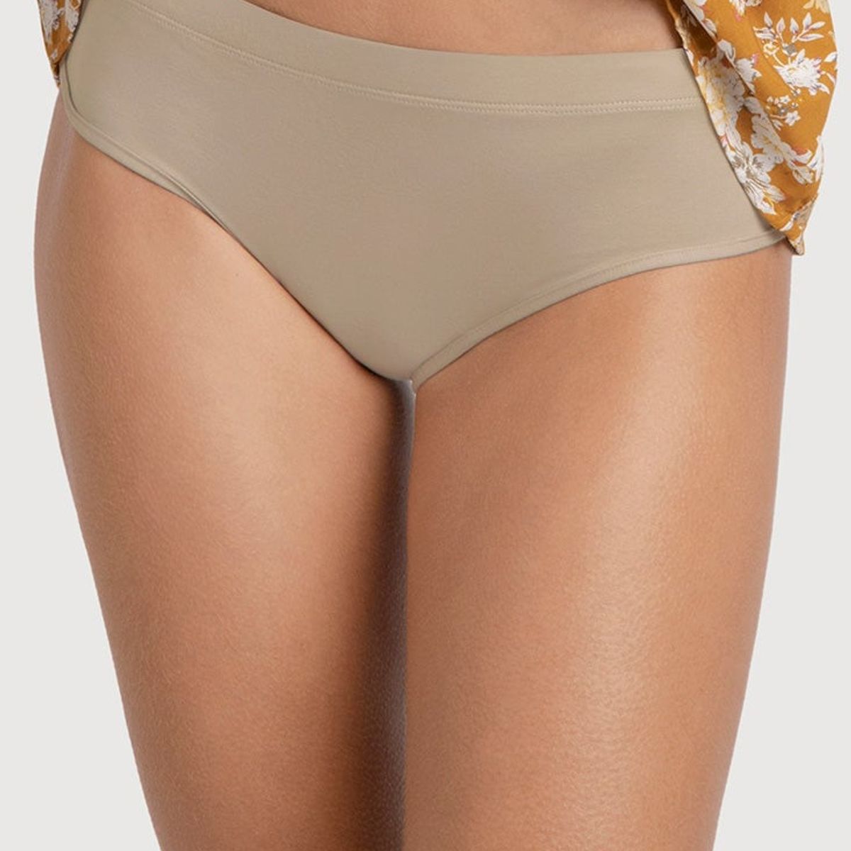 OPTIONS - Duo Pack Calzón Algodón Lycra Taupe Y Mostaza
