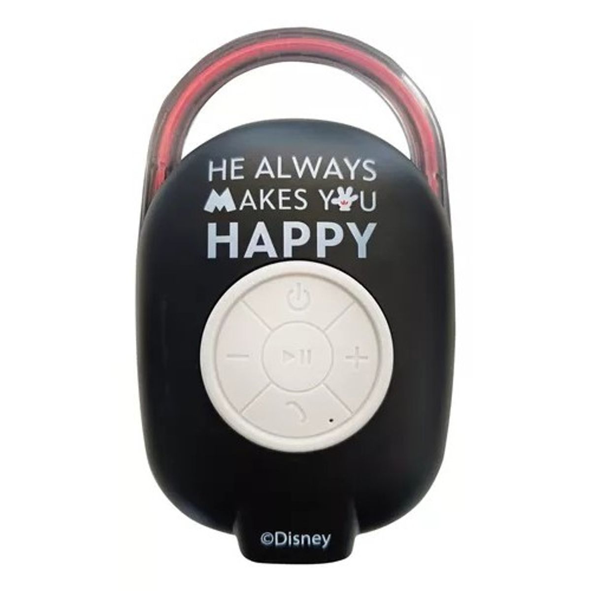 DISNEY - Parlante Portatil Bluetooth Mickey Mouse 5w Clip Luz Disney