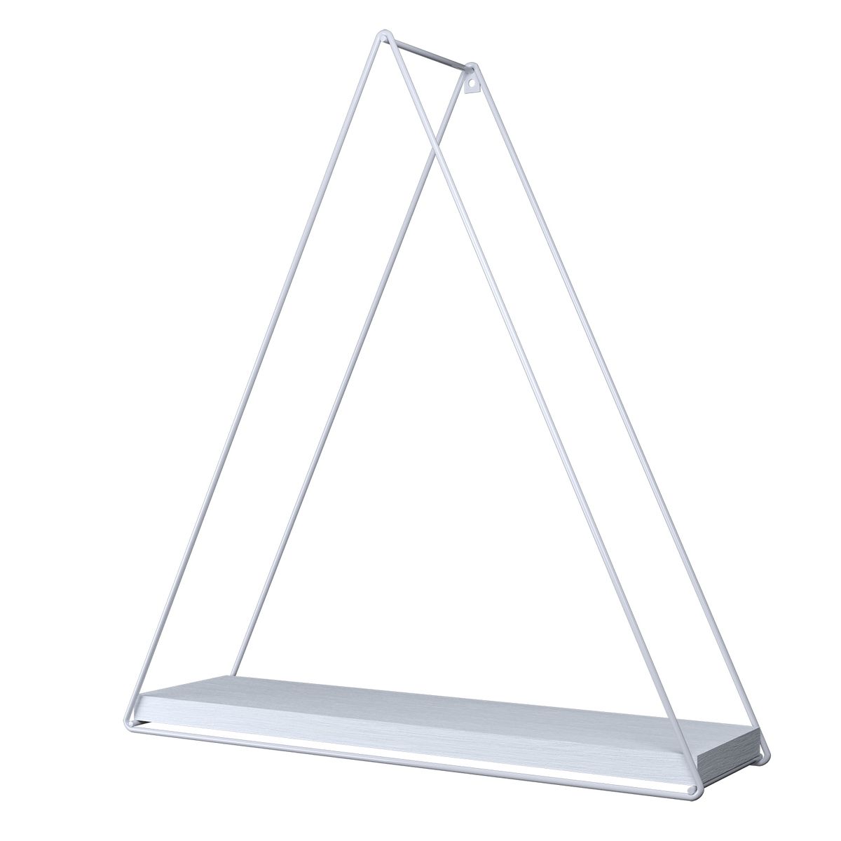 VEKKAHOME - REPISA TRIANGULAR TOTAL WHITE 37X10X40CM.