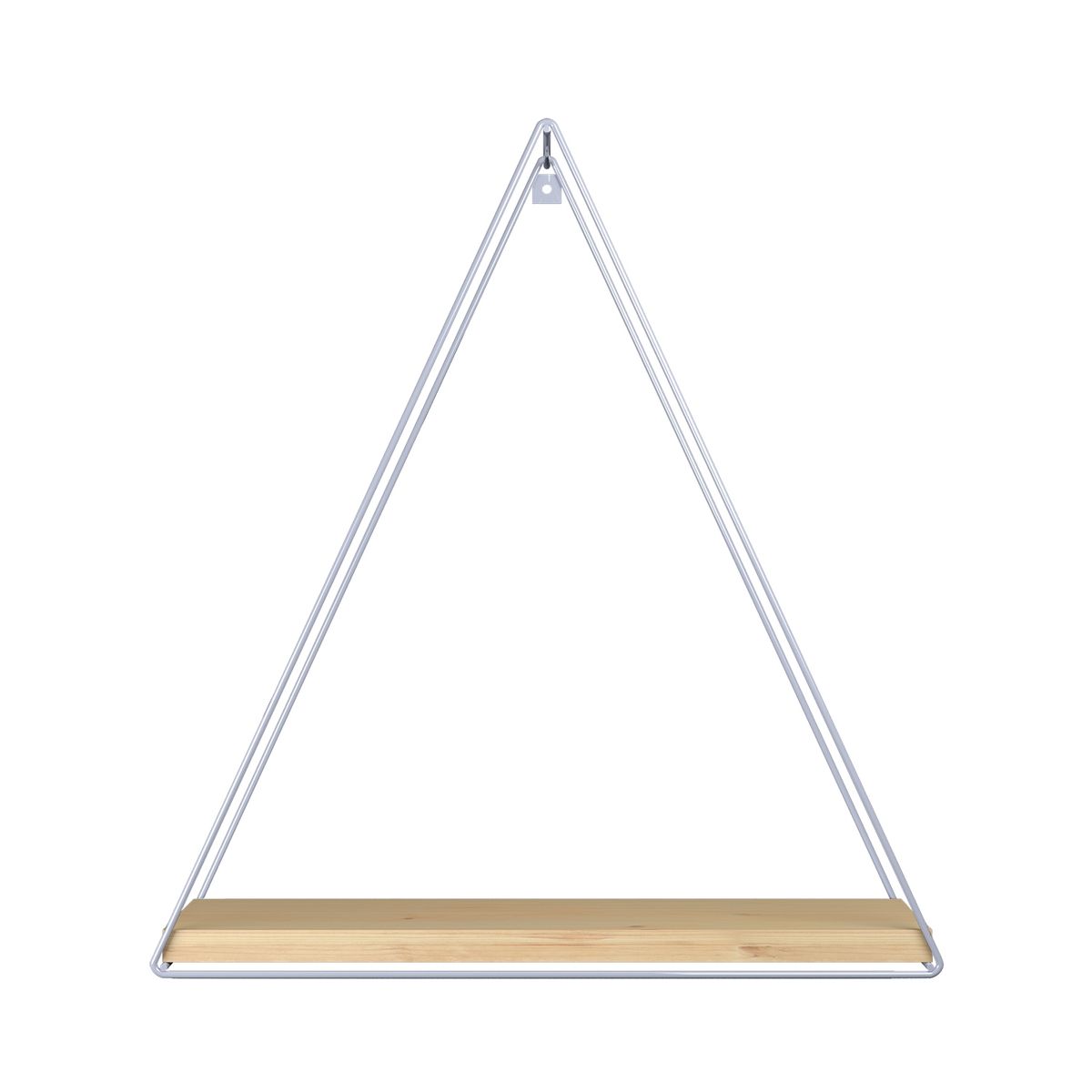 VEKKAHOME - REPISA TRIANGULAR PINO WHITE 37X10X40CM.