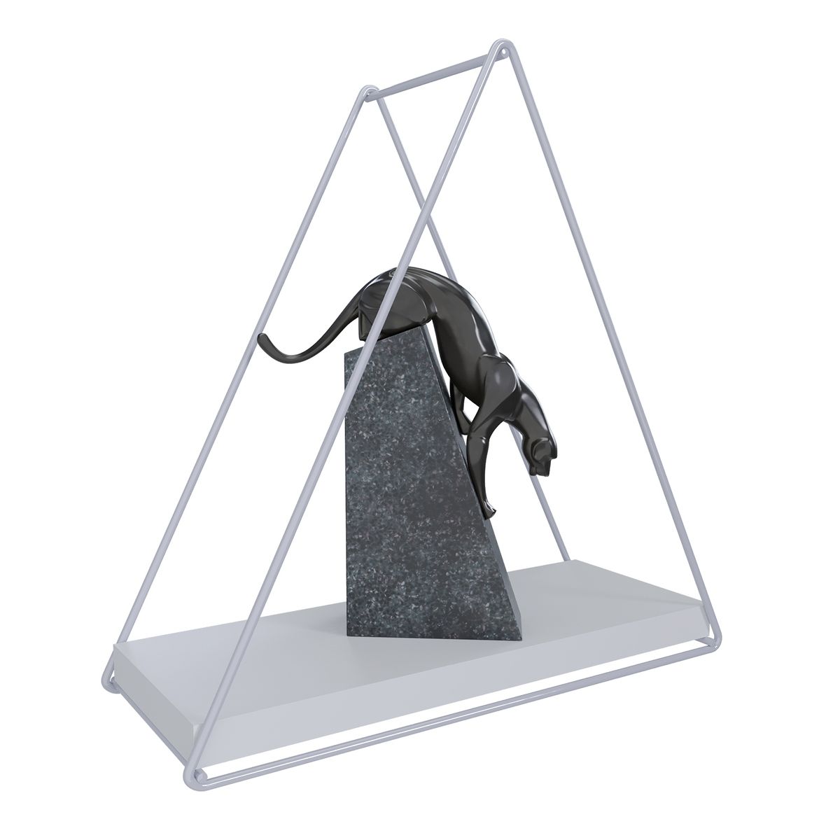 VEKKAHOME - REPISA TRIANGULAR TOTAL WHITE 25X10X25CM