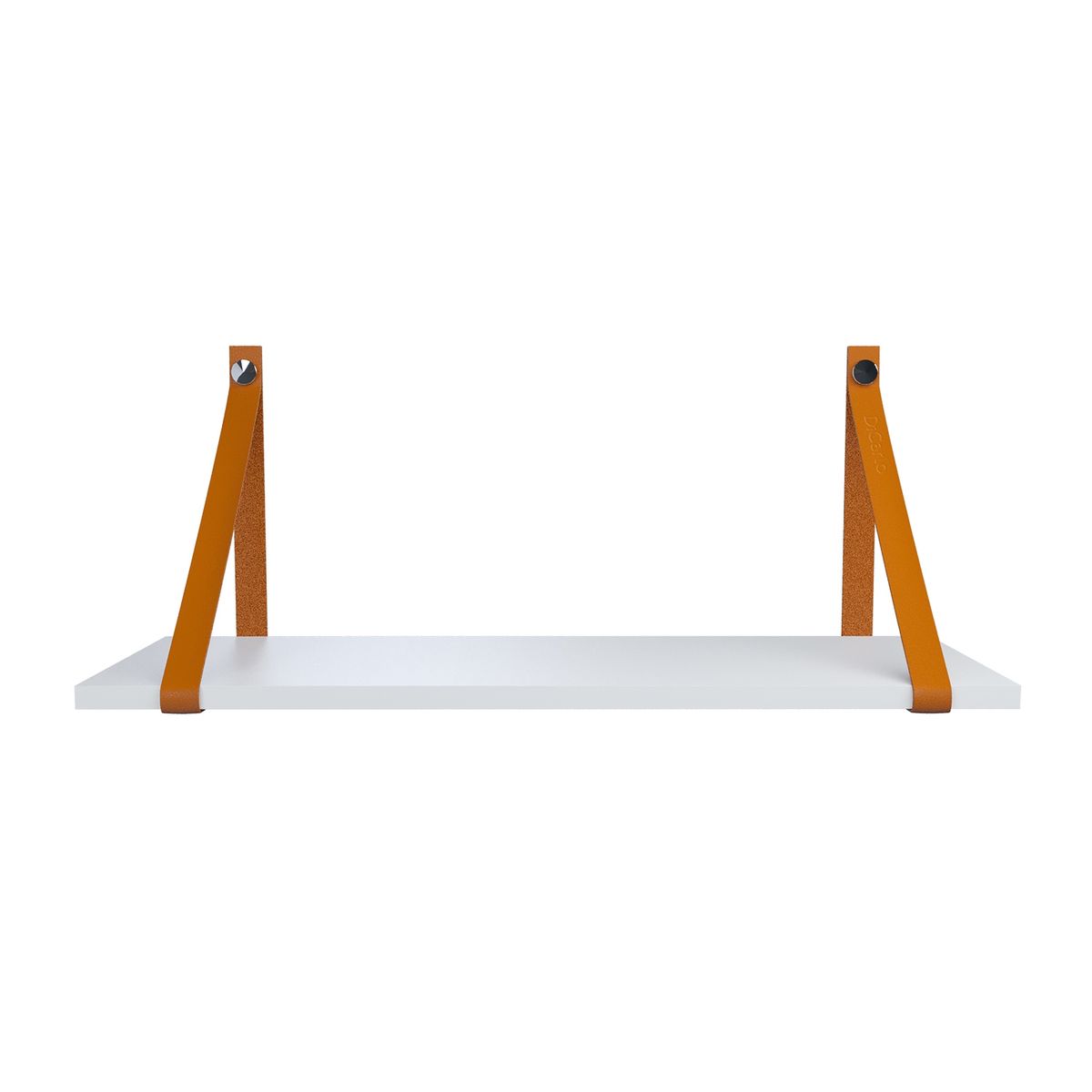 VEKKAHOME - ESTANTE COURO CARAMELO 60X20CM