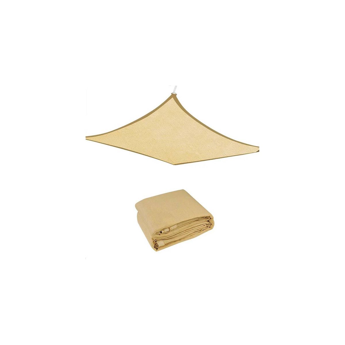 GENERICO - Toldos vela Rectangular 35x25 Ideal para la proteccion UV