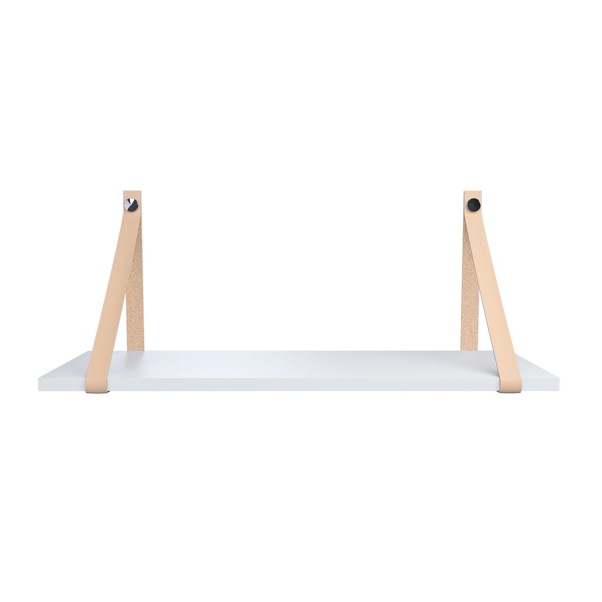 VEKKAHOME - ESTANTE COURO BEIGE 60X20CM