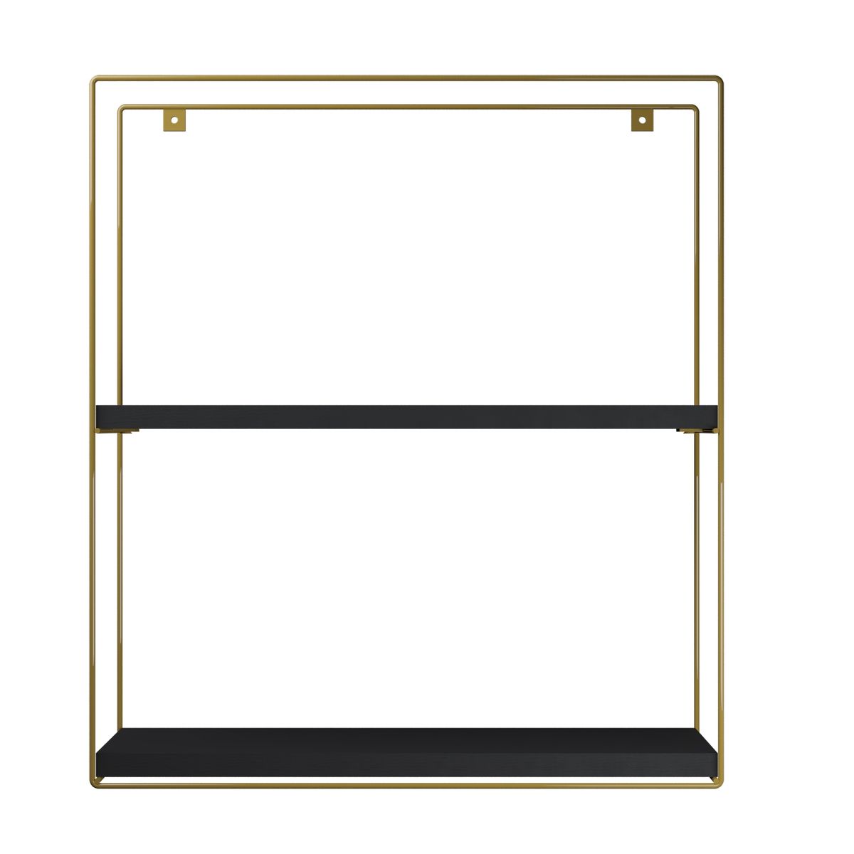 VEKKAHOME - REPISA CUADRADA GOLDEN BLACK