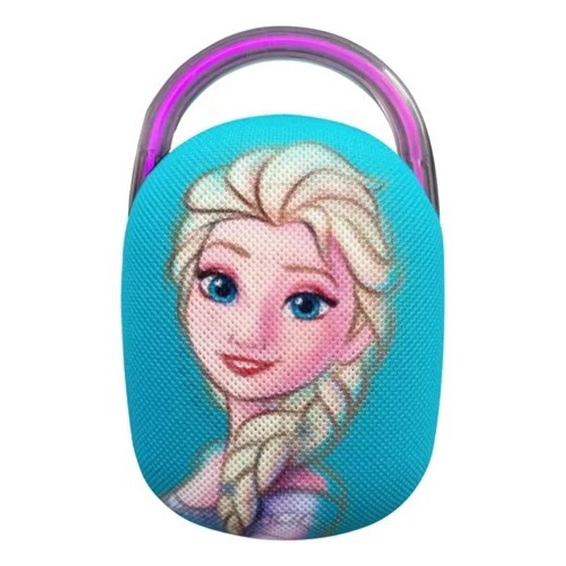 DISNEY - Parlante Portatil Bluetooth Frozen 5w Clip Luz Disney