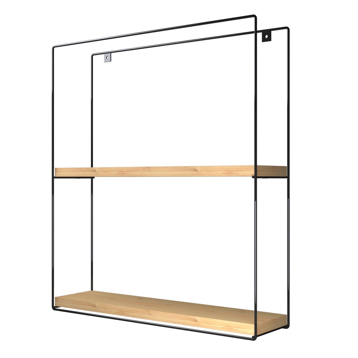 VEKKAHOME - REPISA CUADRADA PINO BLACK