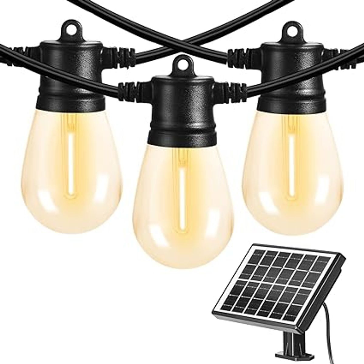 GENERICO - Tira de luces solares para exteriores, de 10 bombillas 10 metros