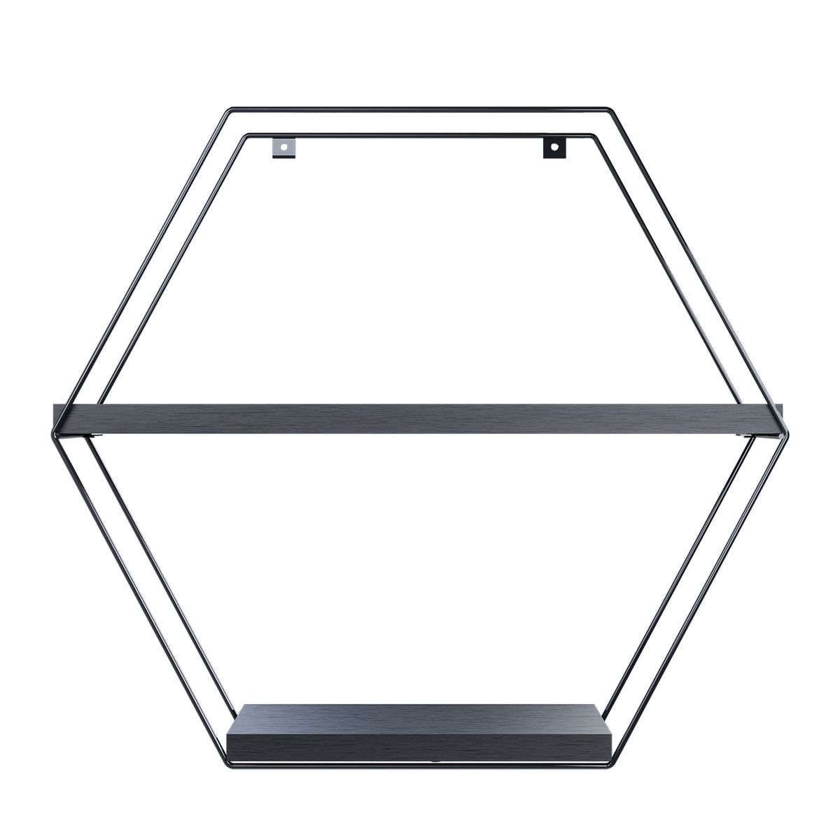 VEKKAHOME - REPISA HEXAGONAL TOTAL BLACK