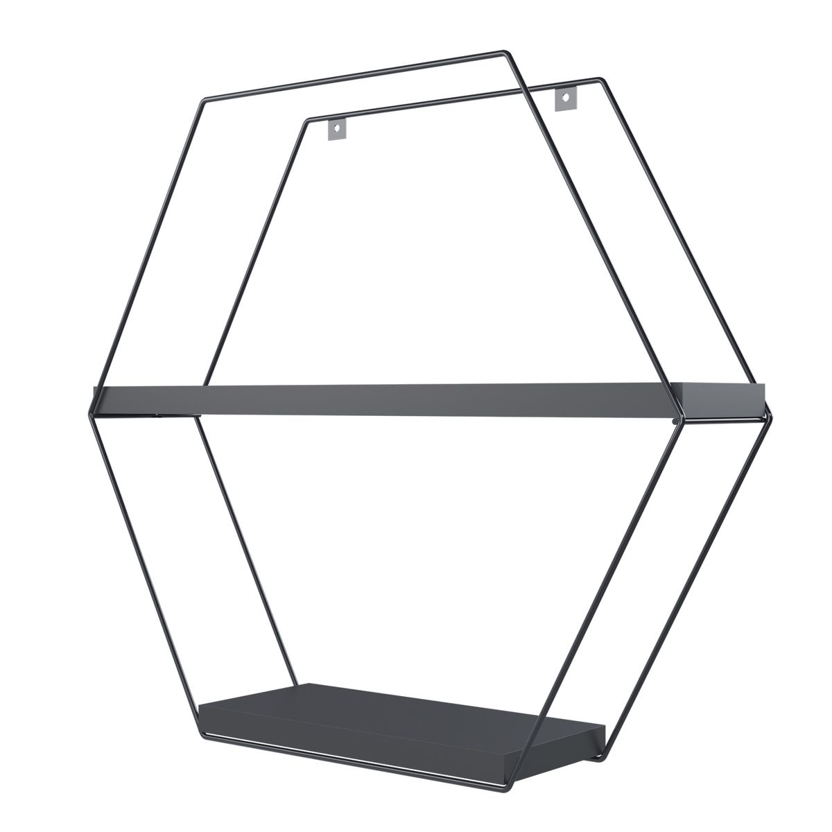 VEKKAHOME - REPISA HEXAGONAL TOTAL BLACK