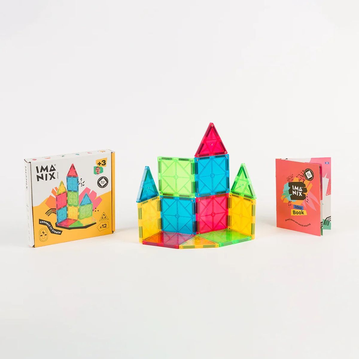 IMANIX - Imanix Juego de Construcción Magnético 12 piezas