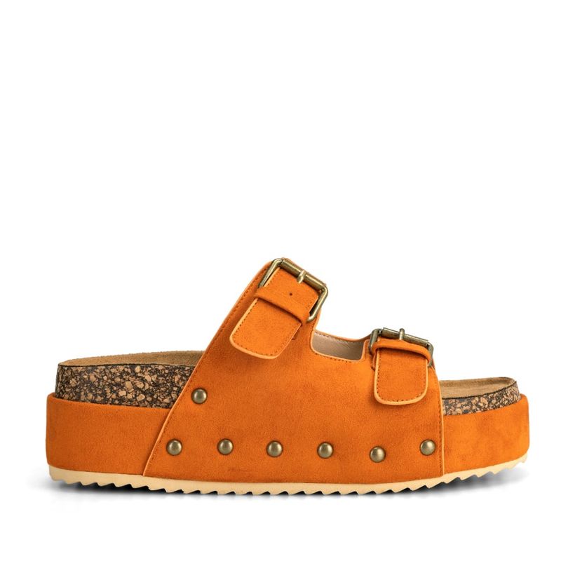 WEIDE - Sandalia Plataforma Naranja Casual YOU216 Weide