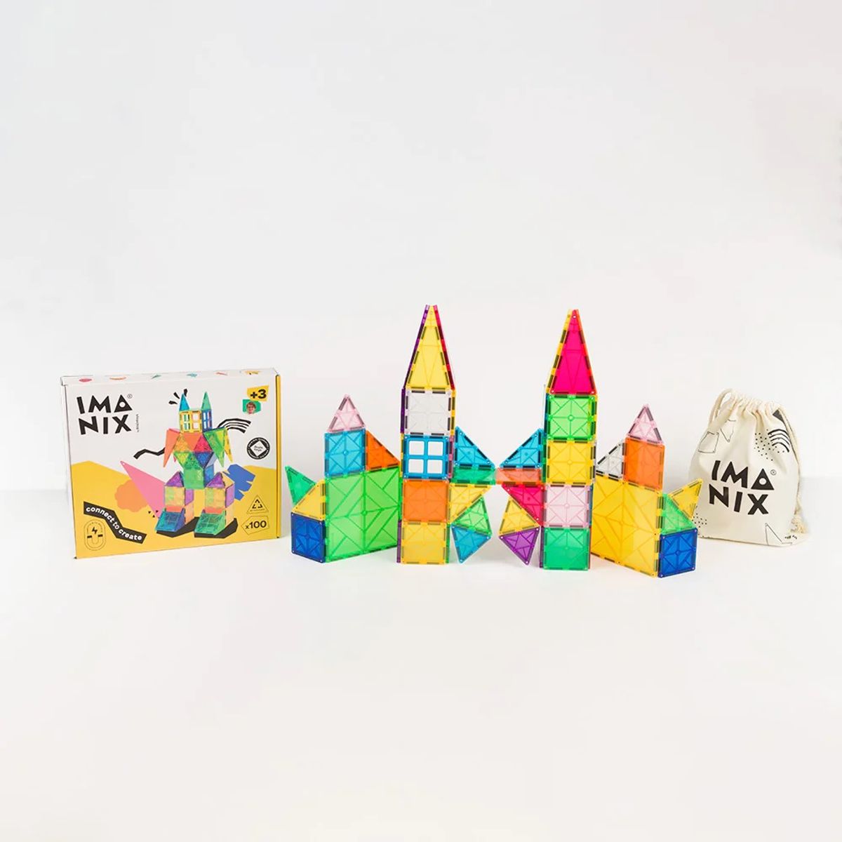 IMANIX - Imanix Juego de Construcción Magnético100 piezas