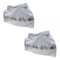 GENERICO - Pack X2 Funda Cubre Bicicleta Cobertor Bici Impermeable