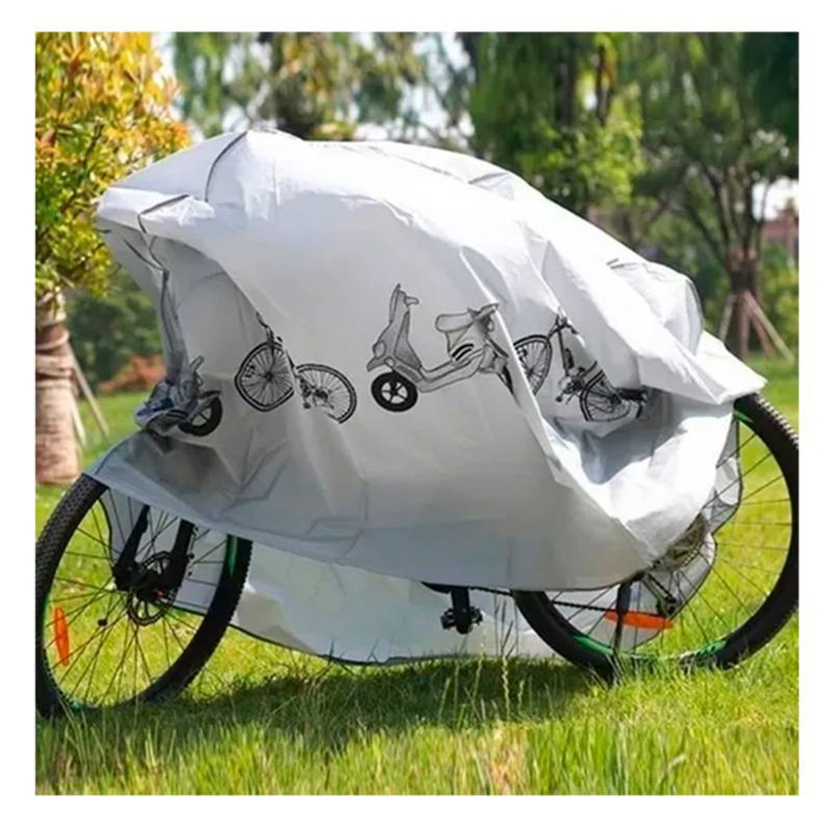 GENERICO - Pack X2 Funda Cubre Bicicleta Cobertor Bici Impermeable