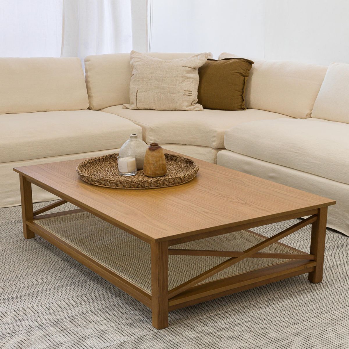 AMOBLE - Mesa de centro Arges Natural Amoblé