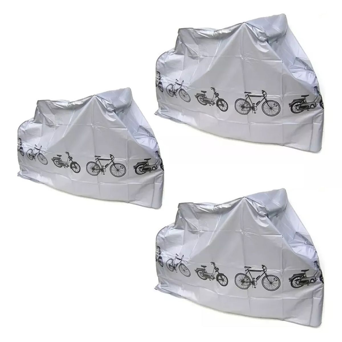 GENERICO - Pack X3 Funda Cubre Bicicleta Cobertor Bici Impermeable
