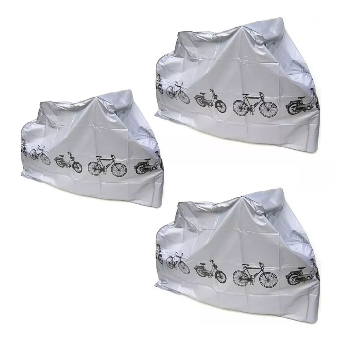 GENERICO - Pack X3 Funda Cubre Bicicleta Cobertor Bici Impermeable