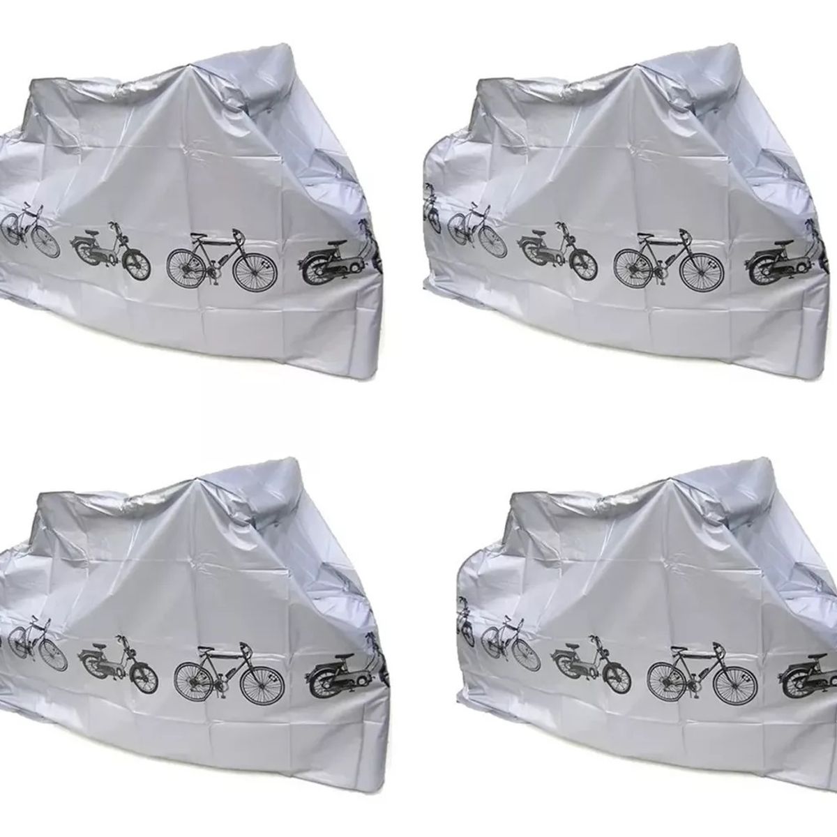 GENERICO - Pack X4 Funda Cubre Bicicleta Cobertor Bici Impermeable