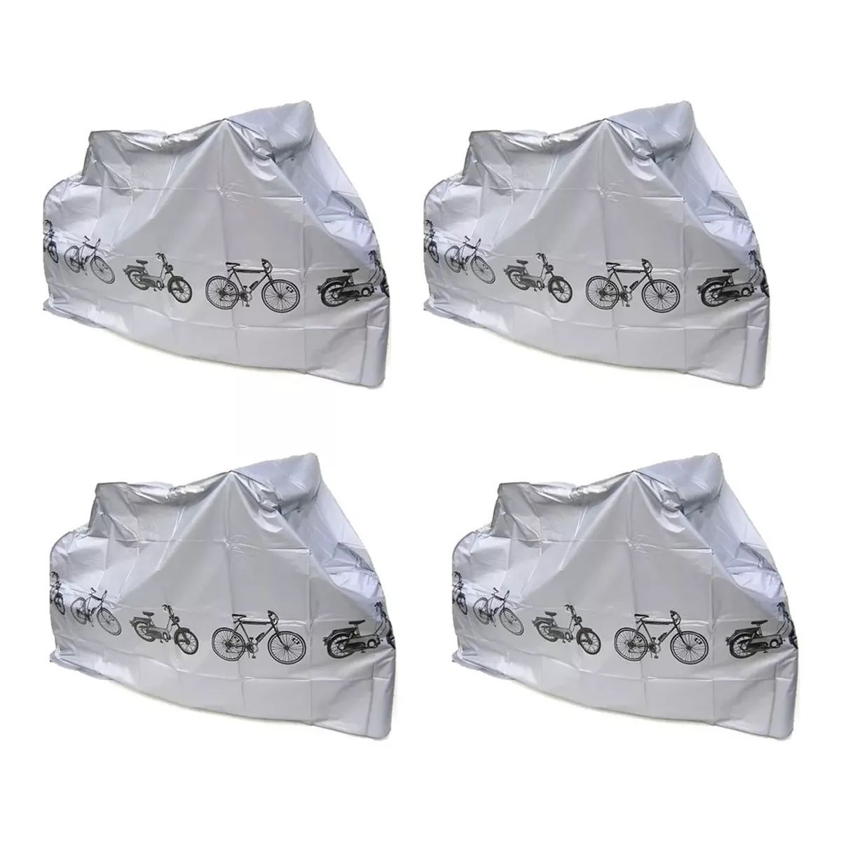 GENERICO - Pack X4 Funda Cubre Bicicleta Cobertor Bici Impermeable