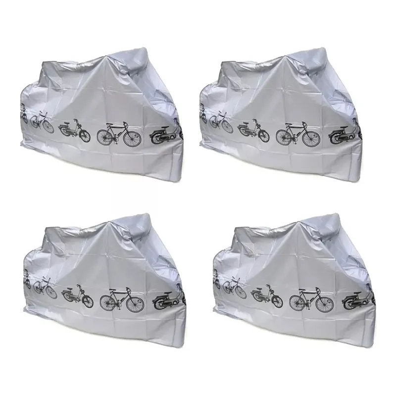 GENERICO - Pack X4 Funda Cubre Bicicleta Cobertor Bici Impermeable