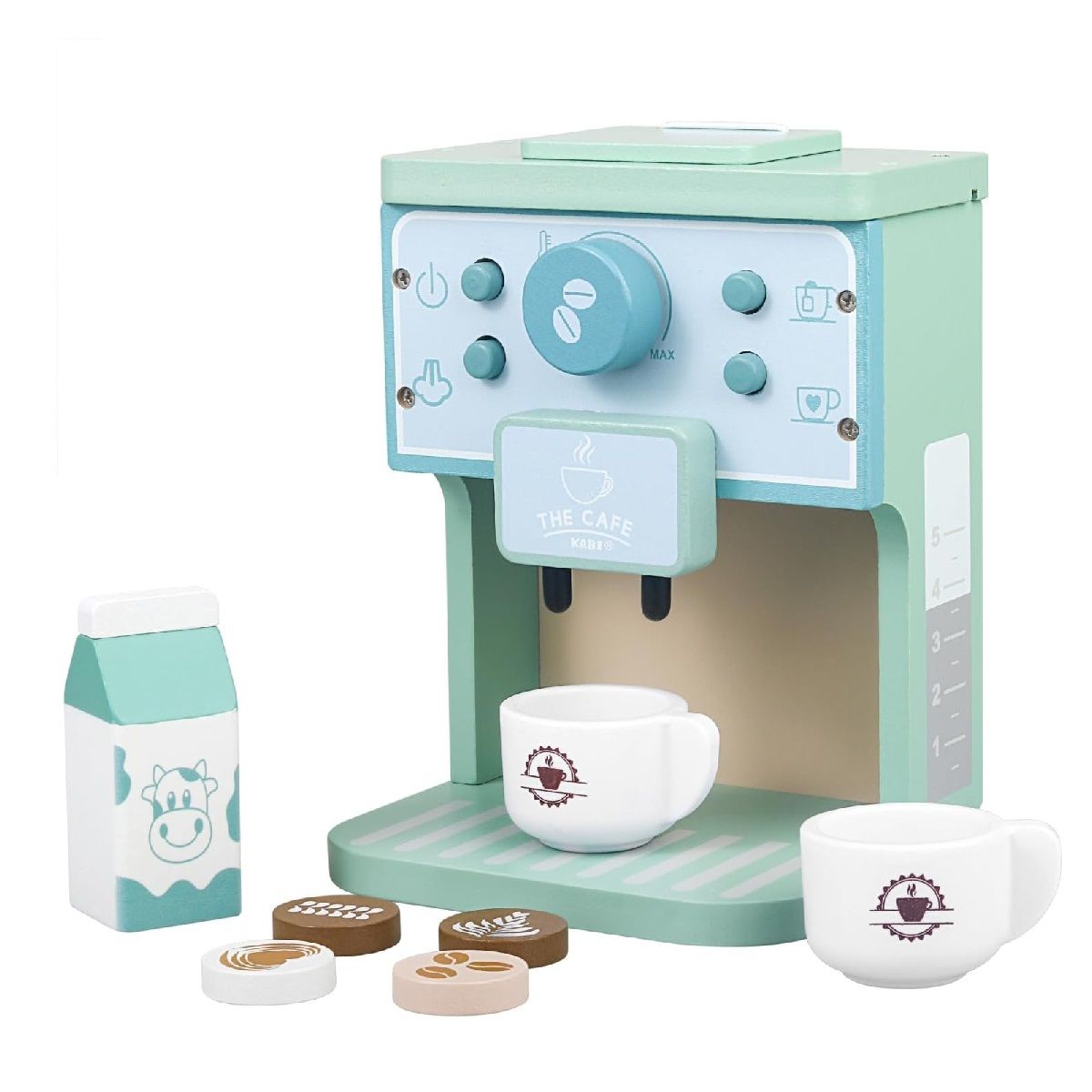 GENERICO - Cafetera Espresso De Madera Juguete Didáctico Montessori