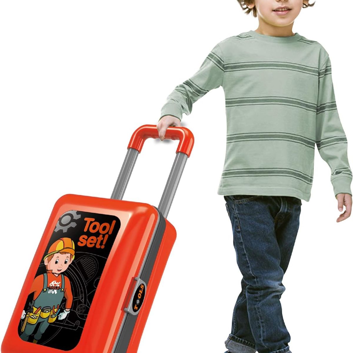 GENERICO - Maleta 2 en 1 para niños, mesa y herramientas