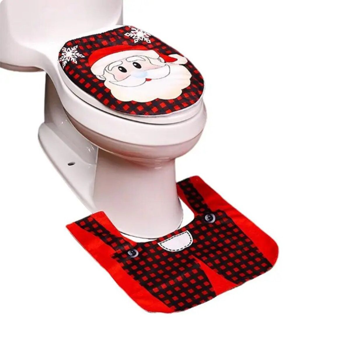 GENERICO - Set De Fundas Navideñas Juego De Baño Decoracion Navidad 2pza