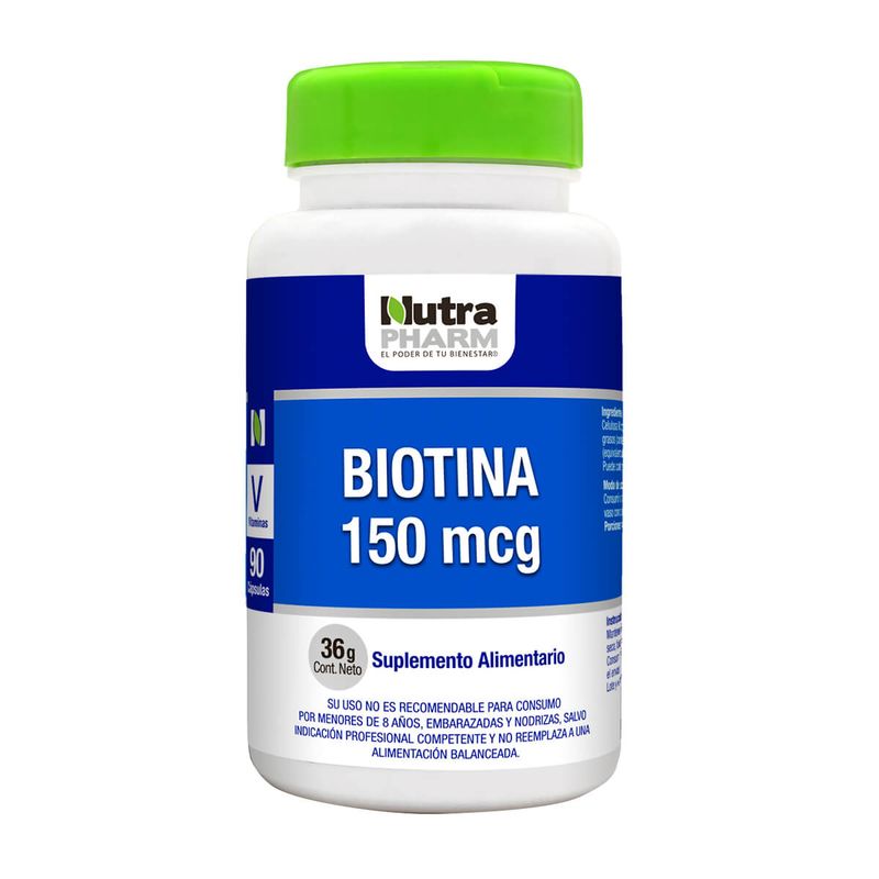 NUTRAPHARM - Biotina (90 caps) - Nutrapharm
