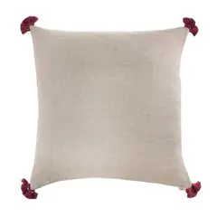 PAMU HOME - Funda Cojín Olivia Rojo 45x45 cm