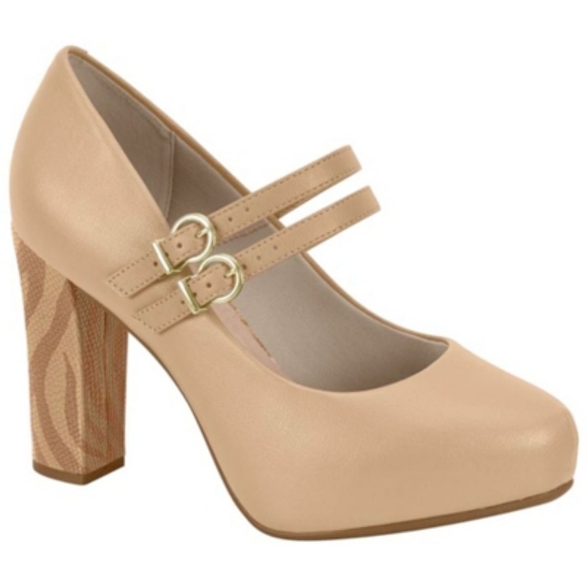 BEIRA RIO - Zapato Mujer Taco Cuadrado Camel Beira Rio