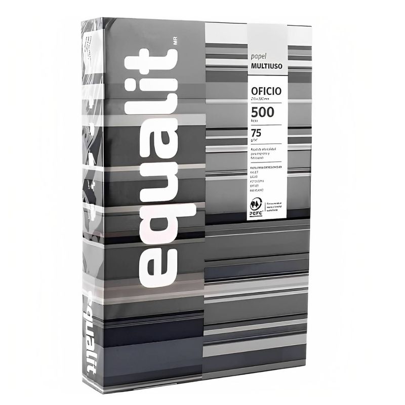 EQUALIT - PAPEL OFICIO RESMA - EQUALIT MULTIFUNCION 500 hojas. 75gr