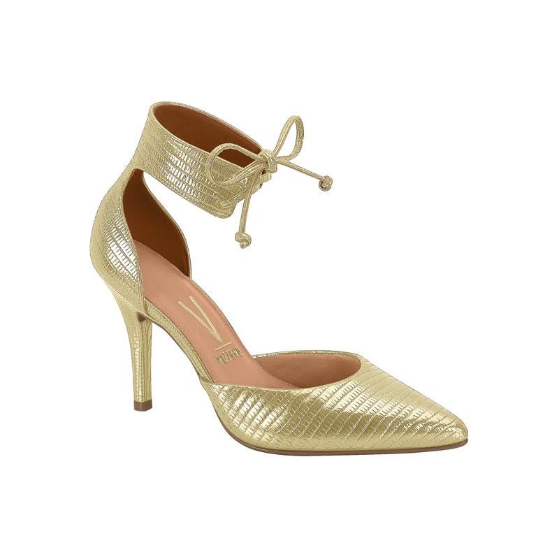 VIZZANO - Zapato Mujer Taco Aguja Stiletto Dorado Vizzano