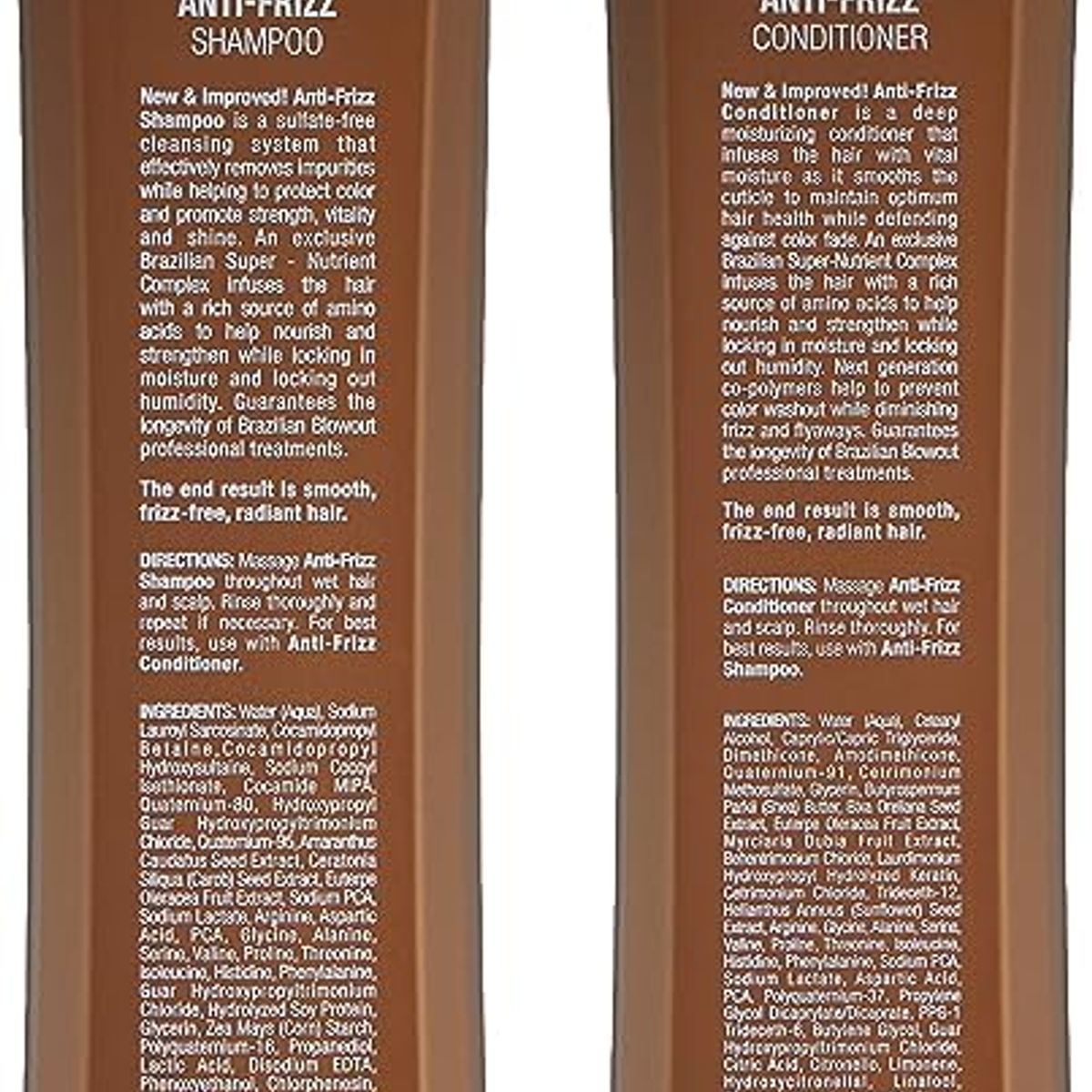 BRAZILIAN BLOWOUT - Pack Shampoo y Acondicionador Anti frizz Brazilian Blowout