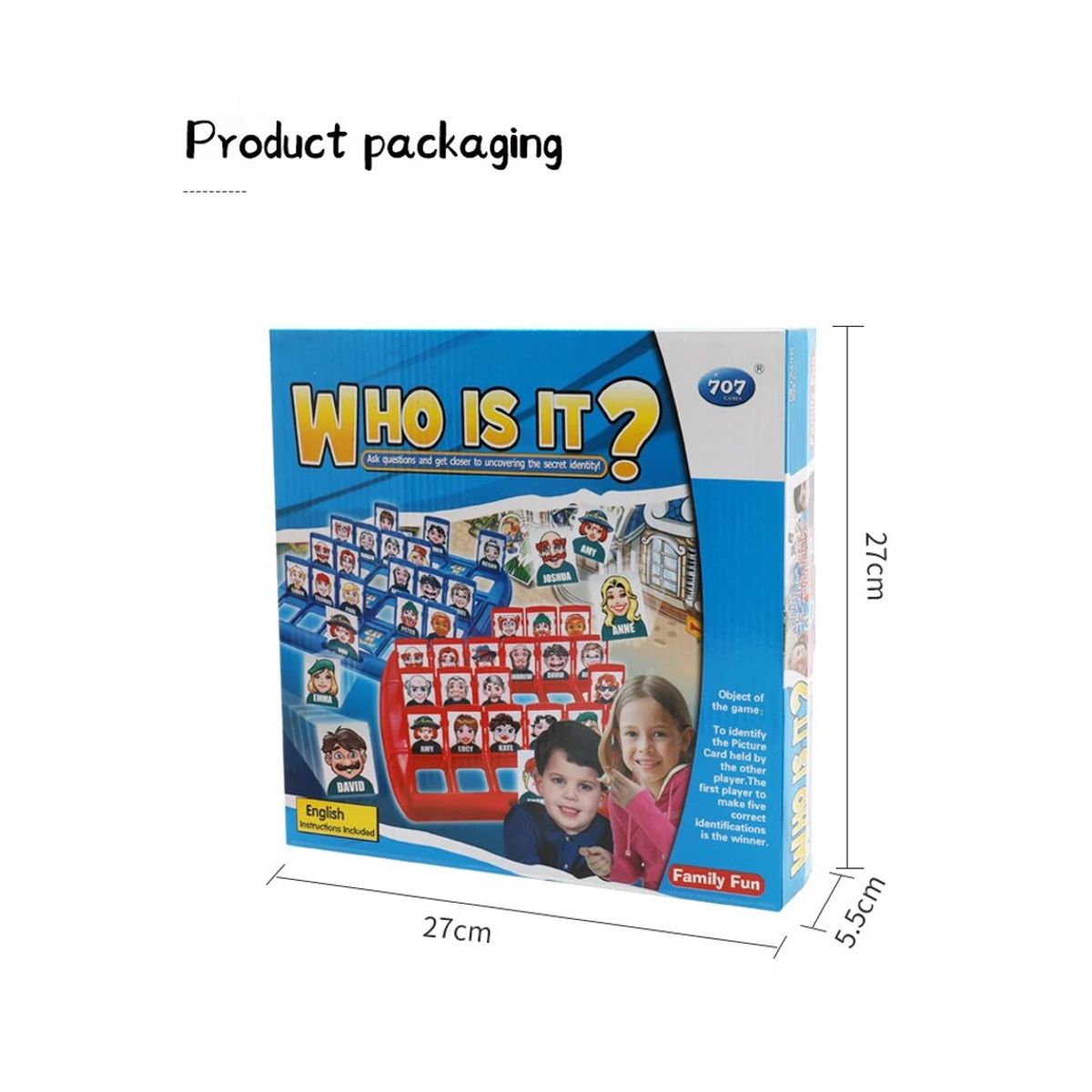 GENERICO - JUEGO DE MESA WHO IS IT JUEGO EDUCATIVO DE ADIVINAR