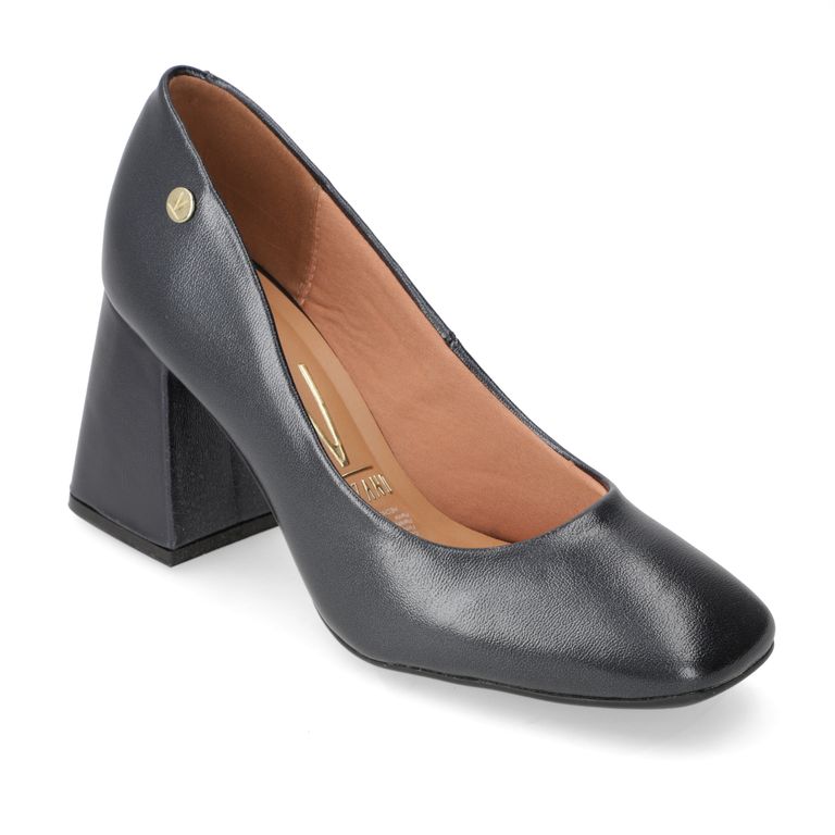 Zapato Mujer Taco Cuadrado Negro